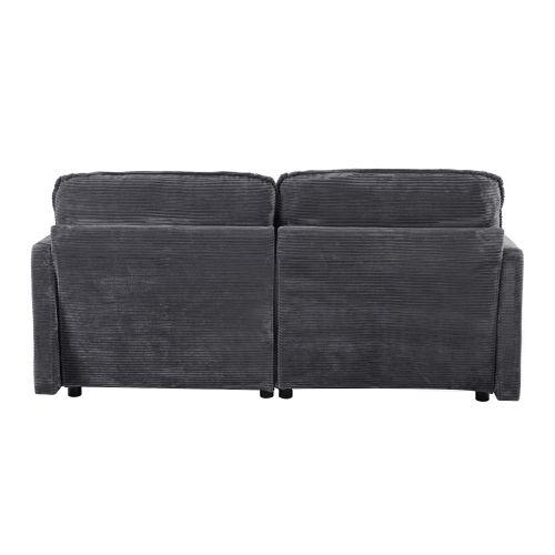 Canapé 2 Places , Canapé Droit Gris, Pour Salon, Chambre