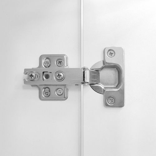 Meuble TV, 181*38*38cm, Meuble De Salon, LED, Portes Abattantes, Étagères En Verre Trempé, Pb, Blanc