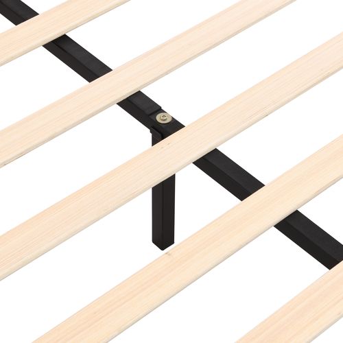 Lit Adulte 180x200cm, Lit Double, 2 Tiroirs Spacieux, Tête De Lit Doux, LED, Lin, Métal, Bois, Gris