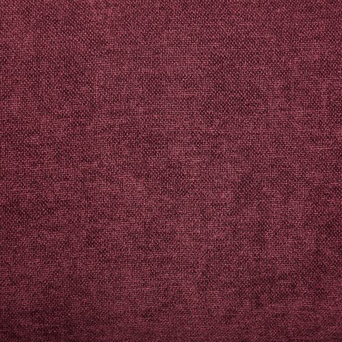 Fauteuil Vintage 66.5x66x88 Cm, Structure En Bois, Coussin D'assise Épais, Lin Bordeaux