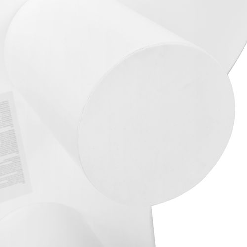 Table Basse Irrégulière 97x67x32cm, Design Nuage, Protection Du Sol, Finition Lisse, En Mdf, Blanc