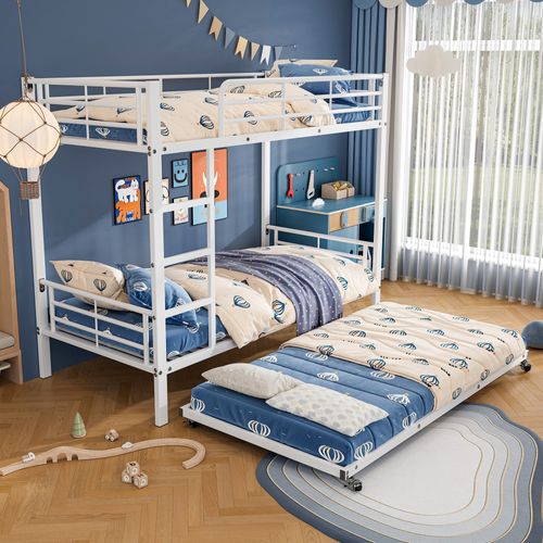 Lits Superposés En Bois Pour Enfants Avec Lit Tiroir, Fabrication Française D'occasion
