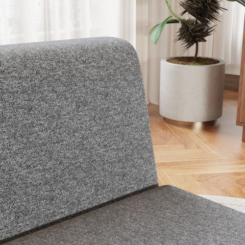 Canapé-lit Pliable Compact, Lit D’appoint Adulte Avec Matelas Triple, Tissu Flanelle, Gris