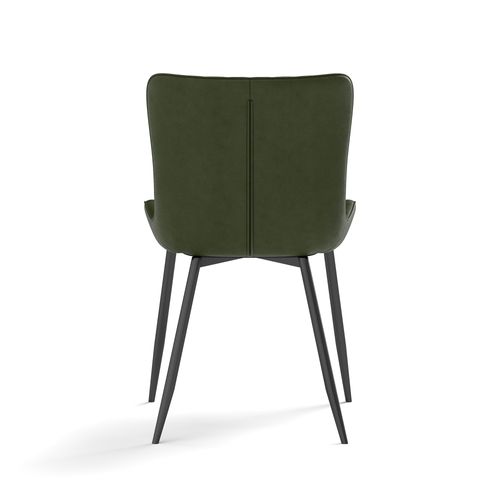 Lot De 4 Chaises De Salle à Manger Modernes En Similicuir Vert