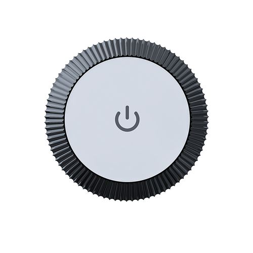 Lampe De Table Plissée Rechargeable 3w LED Métallique Noir Étanche 2 Hauteurs