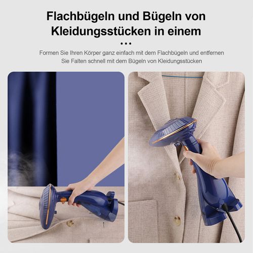 Fer à Repasser Électrique, 220 V-240 V, Version Double Réservoir D'eau Avec Film, Bleu Nuit