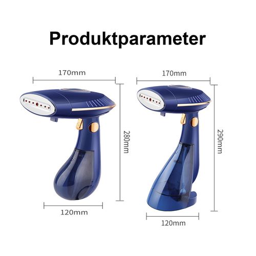 Fer à Repasser Électrique, 220 V-240 V, Version Double Réservoir D'eau Avec Film, Bleu Nuit