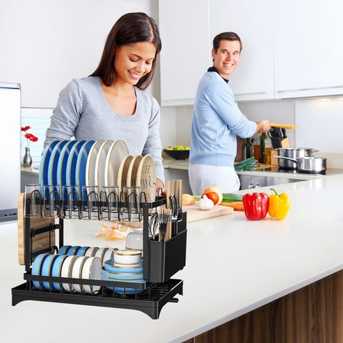 Égouttoir De Cuisine Noir