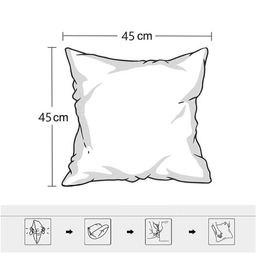 Taie D'oreiller En Velours Vert Foncé 45 X 45 Cm - Lot De 2 - Housse Simple Face