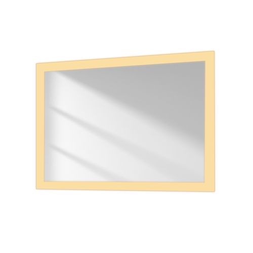 Miroir Lumineux Salle De Bain 50x70cm Anti-buée Double Éclairage Froide Chaude Bouton