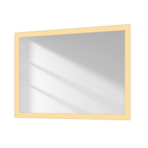 Miroir Lumineux Salle De Bain 60x80cm Double Éclairage Anti-buée Froide Chaude Bouton