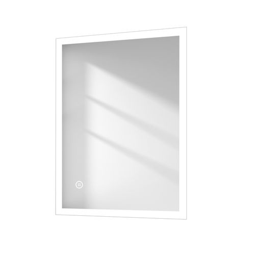Miroir Lumineux Salle De Bain 60x80cm Tactile Lumière Blanche Froide Carré