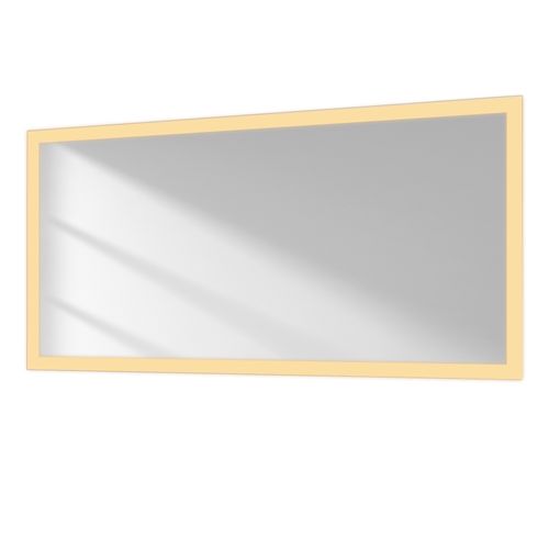 Miroir Lumineux Salle De Bain 60x120cm Anti-buée Double Éclairage Froide Chaude Bouton