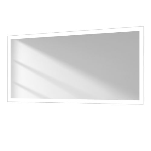 Miroir Lumineux Salle De Bain 60x120cm Anti-buée Double Éclairage Froide Chaude Bouton