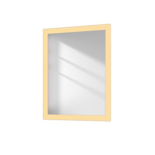 Miroir Lumineux Salle De Bain 45x60cm Anti-buée Double Éclairage Froide Chaude Bouton