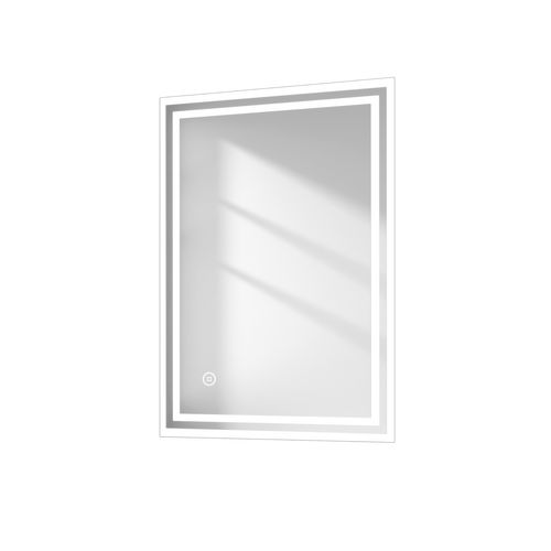 Miroir Pour Salle De Bain 50x70cm Anti-buée Tactile Lumière Blanche Froide