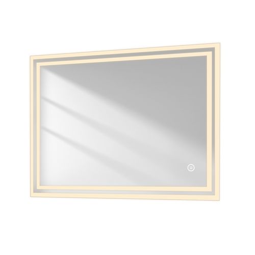 Miroir Pour Salle De Bain 60x80cm Anti-buée Tactile 3 Couleurs De Lumière
