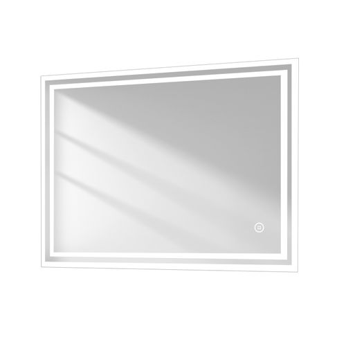 Miroir Pour Salle De Bain 60x80cm Anti-buée Tactile 3 Couleurs De Lumière