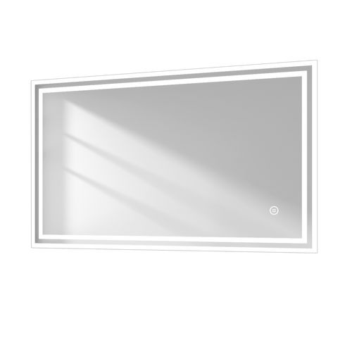 Miroir Pour Salle De Bain 60x100cm Anti-buée Tactile Lumière Blanche Froide