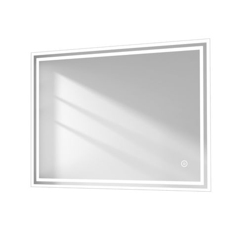 Miroir Pour Salle De Bain 70x90cm Anti-buée Tactile Lumière Blanche Froide