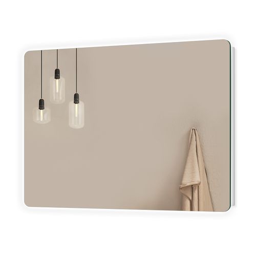 Miroir LED Salle De Bain 60x80cm Lumière Blanche Froide Vertical Et Horizontal