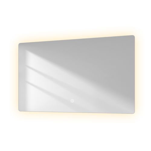 Miroir LED Salle De Bain 60x100cm Interrupteur Tactile 3 Couleurs De Lumière