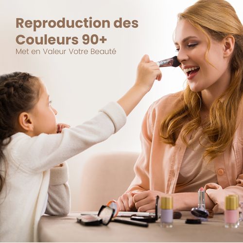 Miroir De Salle De Bain 60x100cm Tactile Loupe X3 Lumière Blanche Froide