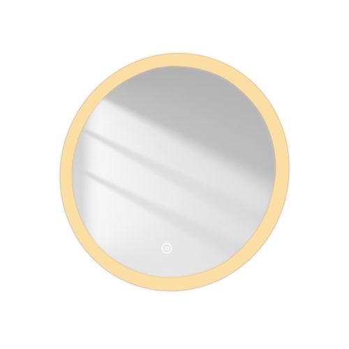 Miroir LED Salle De Bain Rond 60cm Anti Buée Tactile Lumière Réglable 3 Couleurs