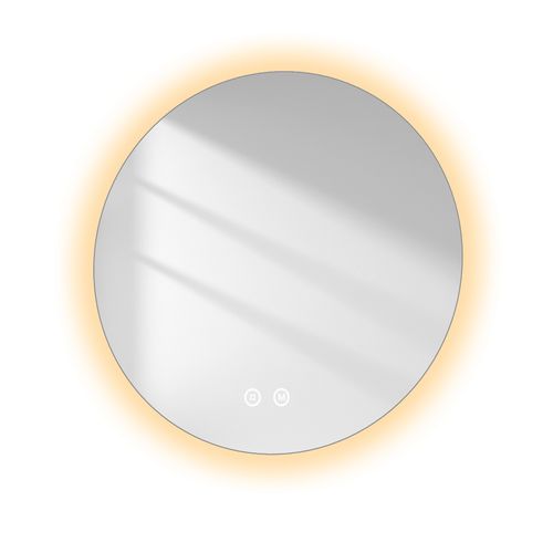 Miroir Lumineux Salle De Bain Rond 60cm Tactile Lumière Réglable 3 Couleurs