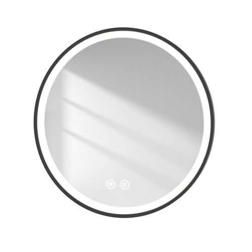 Miroir Pour Salle De Bain LED Rond 70cm Anti-buée Lumière Froide Sangle Réglable