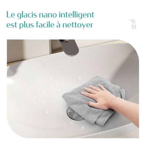 Vasque à Poser Ovale 41,5x33,5x13cm Céramique Blanc Brillant Avec Trou Robinet