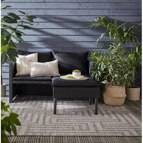 Tapis Intérieur Extérieur Rolanes En Polypropylène - Gris Clair - 60x230 Cm