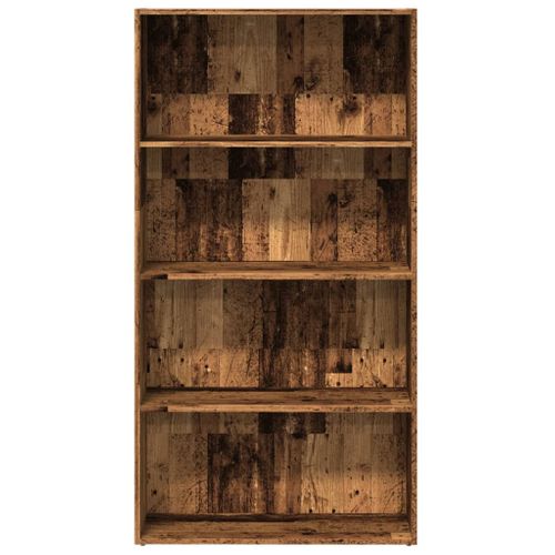 Bibliothèque Vieux Bois 80x30x152 Cm Bois D'ingénierie