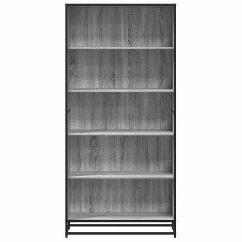 Bibliothèque Sonoma Gris 80,5x35x170,5 Cm Bois D'ingénierie