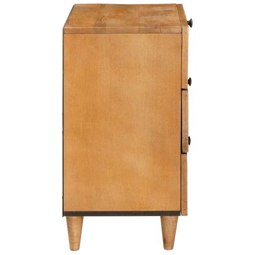 Cabinet De Chevet Avec Tiroir Marron Clair 50 X 33 X 62 Cm