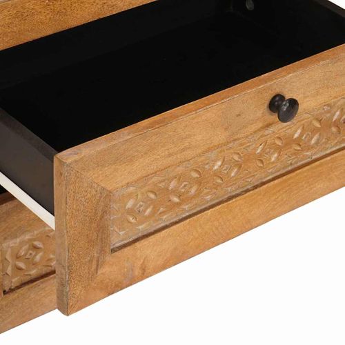 Cabinet De Chevet Avec Tiroir Marron Clair 50 X 33 X 62 Cm