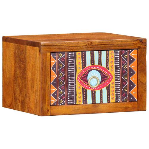 Cabinet De Chevet Avec Tiroir 2 Pièces Marron 35 X 30 X 22 Cm