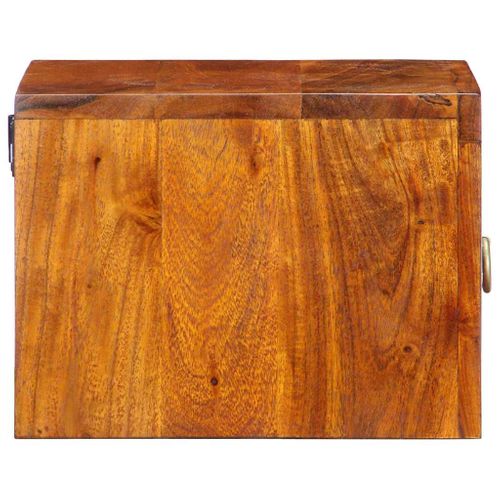 Cabinet De Chevet Avec Tiroir 2 Pièces Marron 35 X 30 X 22 Cm