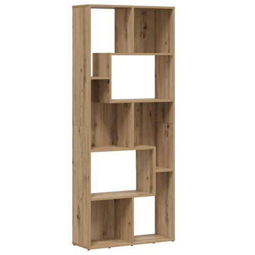 Bibliothèque Artisan Chêne 67x24x161 Cm Bois D'ingénierie