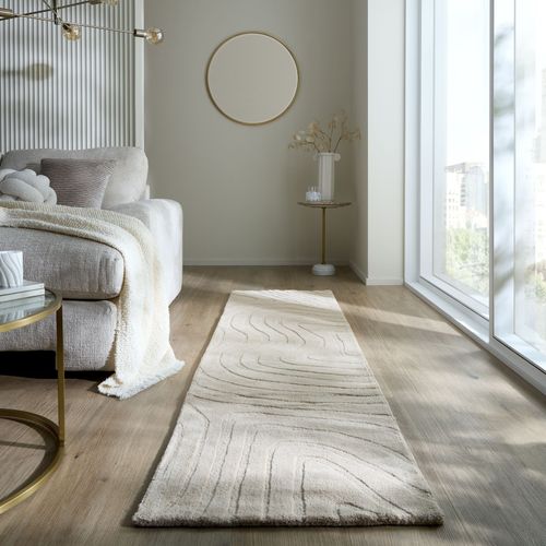 Tapis Pure Laine Tufté Main Allay Diam 160cm