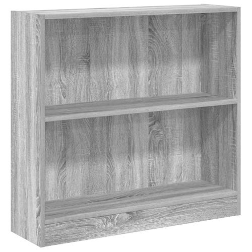 Bibliothèque Sonoma Gris 80x24x76 Cm Bois D'ingénierie