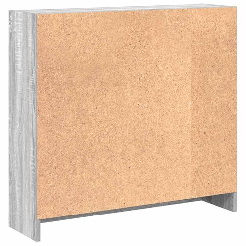 Bibliothèque Sonoma Gris 80x24x76 Cm Bois D'ingénierie