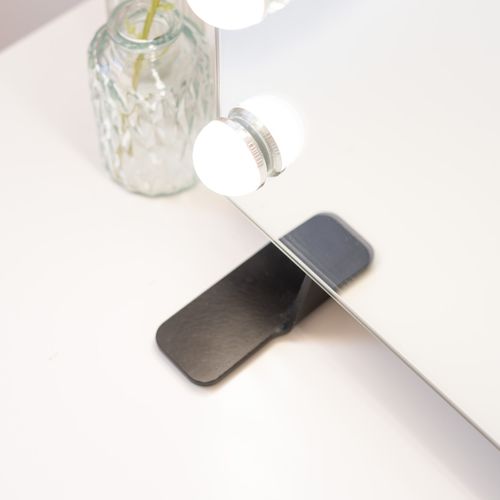 Miroir Maquillage Lumineux, 14 LED, 3 Modes, Noir, Métal, 58 X 51 X 15 Cm