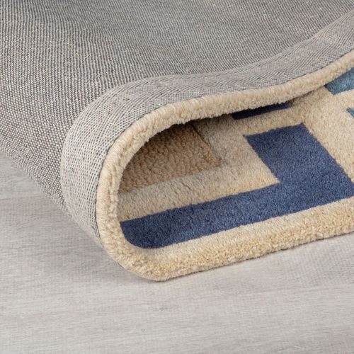 Tapis Moderne En Laine Tufté Main Picto 120x170 Cm