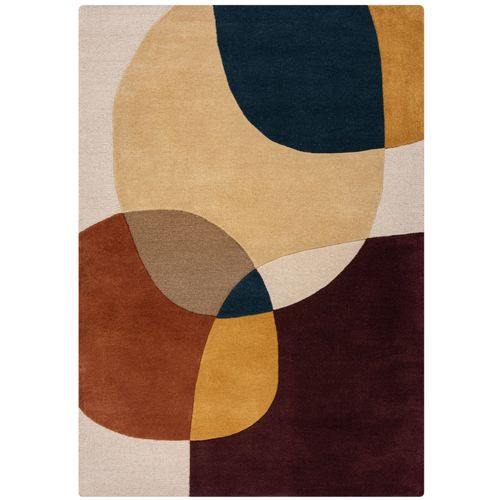 Tapis De Salon Moderne Pure Laine Glee 120x170 Cm