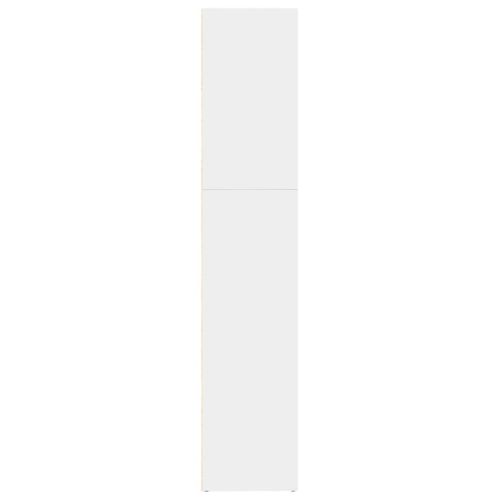 Bibliothèque Blanc 80x30x152 Cm Bois D'ingénierie