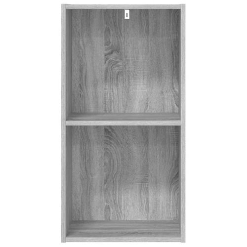 Bibliothèque Sonoma Gris 40x30x77 Cm Bois D'ingénierie