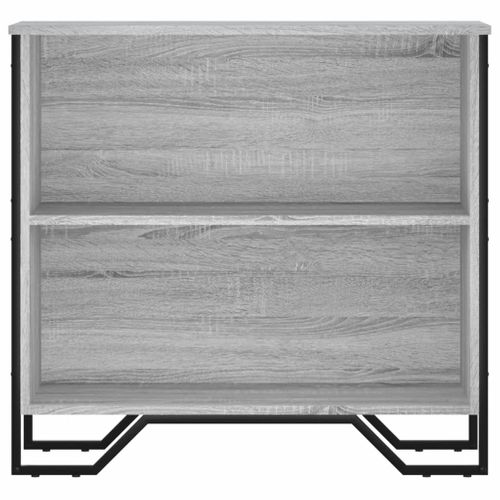 Bibliothèque Sonoma Gris 80x31x74,5 Cm Bois D'ingénierie