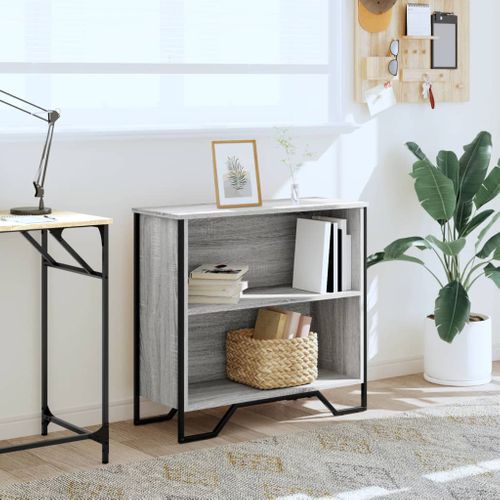 Bibliothèque Sonoma Gris 80x31x74,5 Cm Bois D'ingénierie