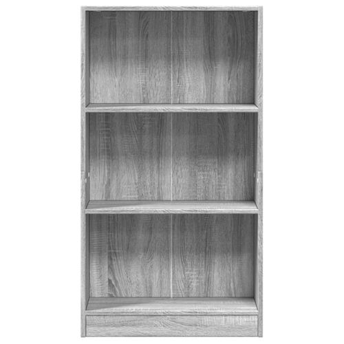 Bibliothèque Sonoma Gris 60x24x109 Cm Bois D'ingénierie